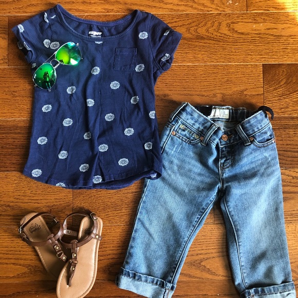 Old Navy Other - Old Navy Blue Floral Tee